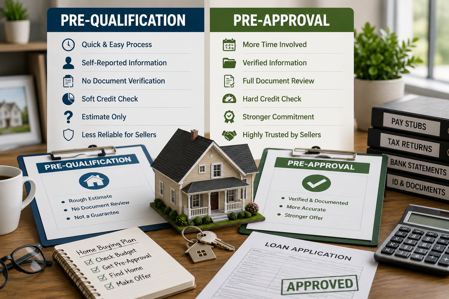 Pre-Qualification vs Pre-Approval